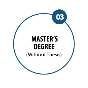 MASTER'S DEGREE (WITHOUT THESIS)